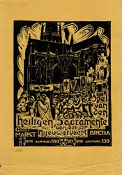 Plakat Spiel des Heiligen Sakraments von der Nyeuwervaert